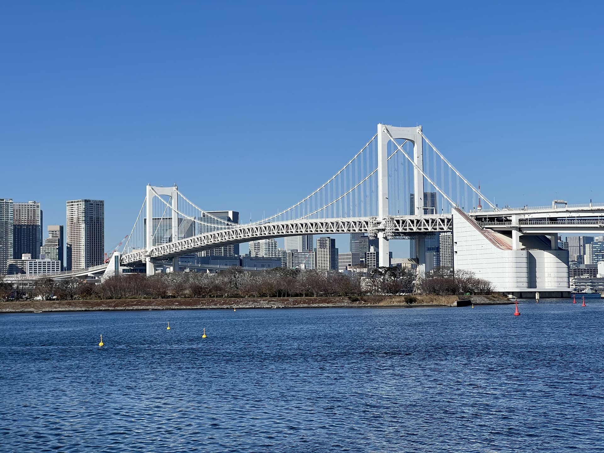 Rainbow Bridge over Tokyo Bay, seen from Odaiba
